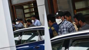 Salman Khan spotted at Mumbai airport with heavy security after threat letter | PICS