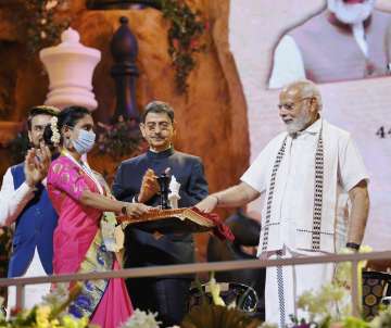 PM Narendra Modi at the opening ceremony of Chess Olympiad.