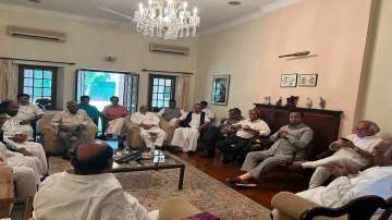 An Opposition meeting took place at Sharad Pawar's Delhi residence.