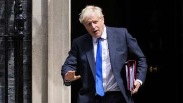 British Prime Minister Boris Johnson leaves 10 Downing Street in London, Wednesday, July 6, 2022.