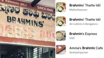 Bengaluru eateries add 'Brahmin' in their name