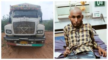 The truck that was used to mow down the DSP; the cleaner, Ikkar, who was arrested after an encounter