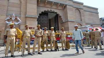 File Picture | Security personnel keep vigil outside Gyanvapi Masjid in Varanasi