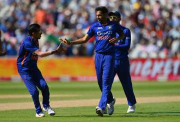 Bhuvneshwar Kumar took three wickets to help India beat England by 49 runs.