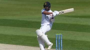 Pujara in action vs Middlesex.