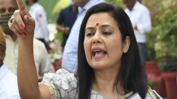 Trinamool Congress MP Mahua Moitra at Parliament House