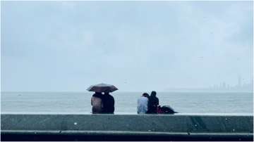 Marine Drive Mumbai Rain