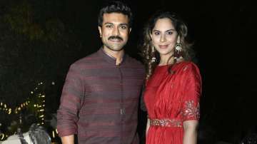 Ram Charan with wife Upasana