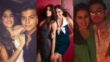  Sara Ali Khan, Janhvi Kapoor with their rumoured boyfriends Veer and Shikhar Pahariya