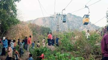 Three people lost their lives during the Jharkhand ropeway mishap. 