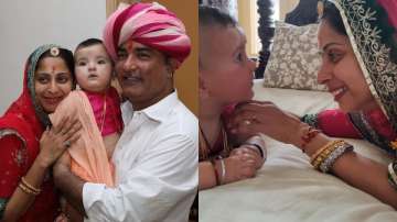 Swaran Ghar's Sangita Ghosh with daughter and husband. 