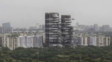 Noida twin tower demolition