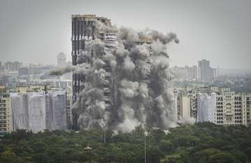 Noida Twin tower demolished