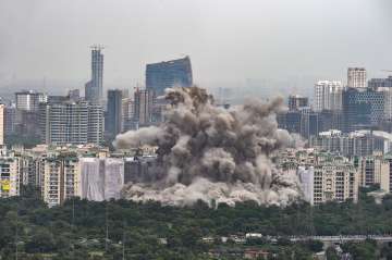 Over 3,700 kg of explosives were used to demolish Supertech twin towers in Noida on Sunday.