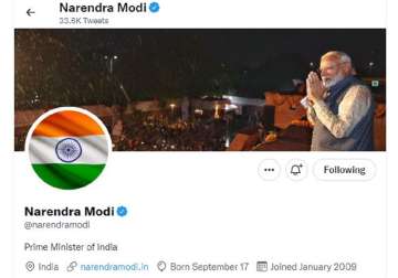 PM Modi, social media account, national flag, profile picture, 