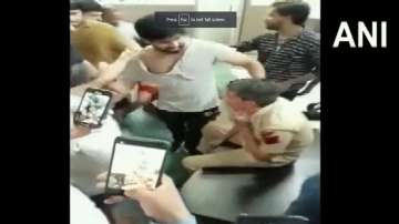 Delhi Police head constable thrashed by mob inside Anand Vihar police station | Watch 