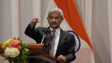 India's Foreign Minister Subrahmanyam Jaishankar answers a question from a reporter during a press conference in Bangkok, Thailand.