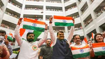 Maharashtra CM Eknath Shinde and state Deputy CM Devendra Fadnavis.