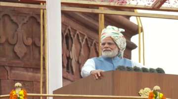 Prime Minister Narendra Modi at Red Fort on Independence Day 2022
