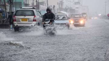 Torrential rain has battered several districts due to the intensified weather system, which crossed the state on Tuesday 