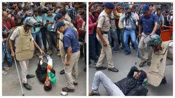 Hundreds of job aspirants were protesting over no employment when the incident took place. 