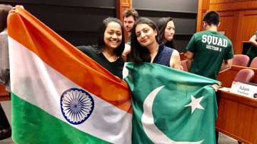 Sneha biswas and her pakistani friend
