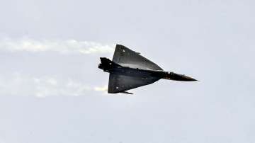 Tejas aircraft of the Indian Air Force during an air show at the Combined Graduation Parade at Air Force Academy in Dundigal, near Hyderabad. (File photo)