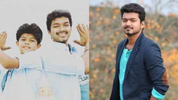 Thalapathy Vijay and his son