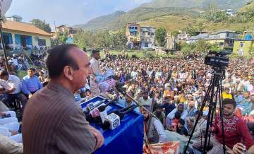 He has earlier spelt out that the top agendas of his party will be to restore Jammu and Kashmir's statehood and protect the land and job rights of its residents.