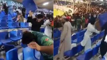 Clash between Afghanistan and Pakistan fans asia cup 2022 cricket