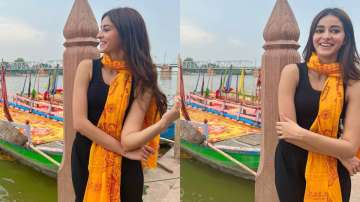 Ananya Panday shoots for Dream Girl 2 in Mathura