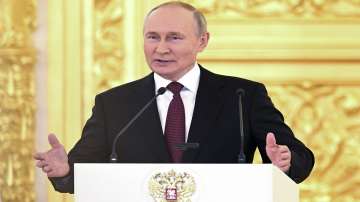 Russian President Vladimir Putin on Tuesday blasted what he described as U.S. efforts to preserve its global domination.
