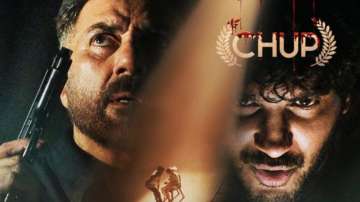 Chup poster featuring Sunny Deol, Dulquer Salmaan