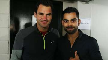 Roger Federer and Virat Kohli 