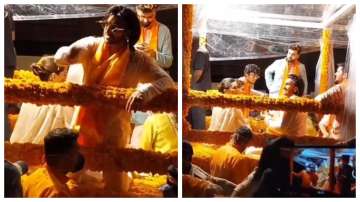 Ranveer Singh and Deepika Padukone joined Ambanis for Ganpati Visarjan