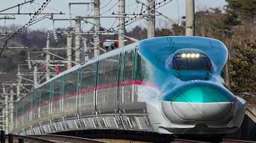 E5 Series Shinkansen (Japan’s Bullet Train), which will be modified for use as rolling stock of the Mumbai-Ahmedabad High Speed Rail Corridor project.