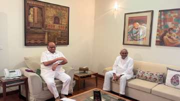 Nitish Kumar meets Sharad Pawar   