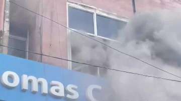 Fire breaks out in a building in Noida sector 18
