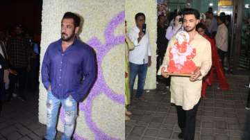 Salman Khan arrived at Aayush Sharma and Arpita Khan's residence for Ganesh Visarjan