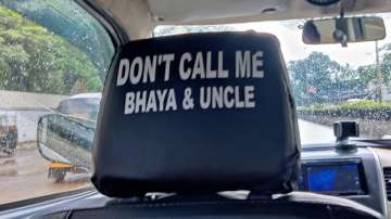 Uber driver places 'Don't call me uncle' notice on car