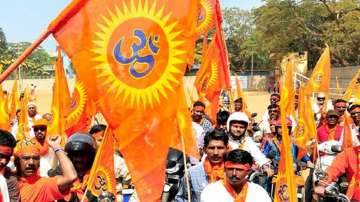 Vishwa Hindu Parishad hold protests. 