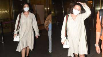 Alia Bhatt returned to Mumbai from Singapore