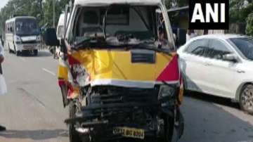 UP, Deputy CM convoy collision, Brajesh Pathak convoy accident 