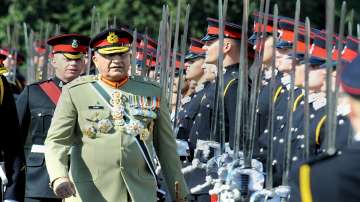 Pakistans Army chief General Qamar Javed Bajwa during the passing out parade at the prestigious Royal Military Academy Sandhurst (RMAS) as the first-ever Pakistani chief guest, in London. (File photo)