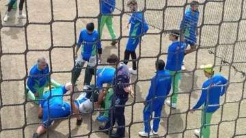 Team Pakistan at nets