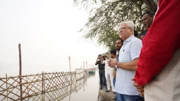 Gahlot visited the ghats and ensured that preparations had been made for the devotees ahead of Chhath puja.