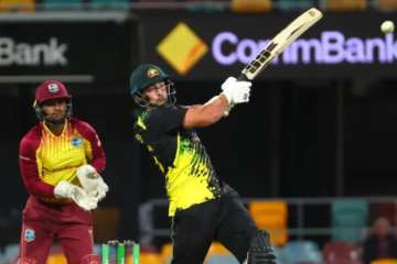 Tim David smashed 43 off 20 balls vs West Indies.