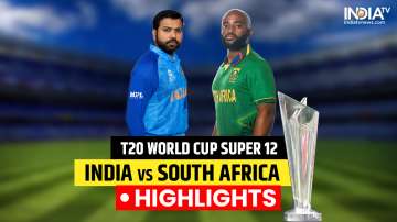 IND vs SA, Super 12 - Highlights