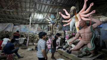 Akhil Bharatiya Hindu Mahasabha, organisers of a puja in southwest Kolkata, changed the appearance of Mahishasur to Gandhi.