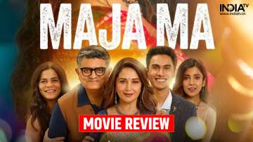 Maja Ma Movie Review Madhuri Dixit and ensemble hold together